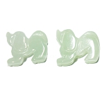 2x Jade Anhänger, Hund, Sternzeichen Tierzeichen, Schmuck DIY, 7957 2x Jade Anhänger, Hund, Sternzeichen Tierzeichen, Schmuck DIY, 7957